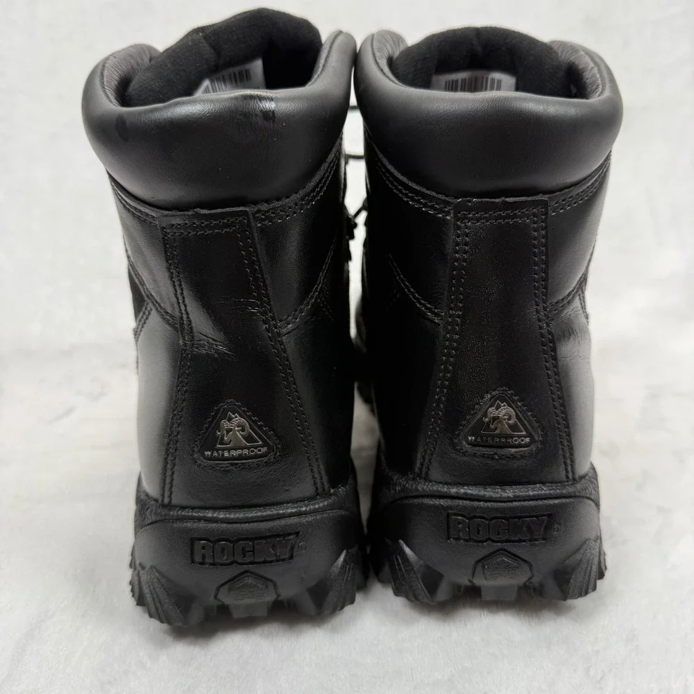 Rocky Alpha Force‎ Waterproof Leather Tactical Work Boots Black Size 13M